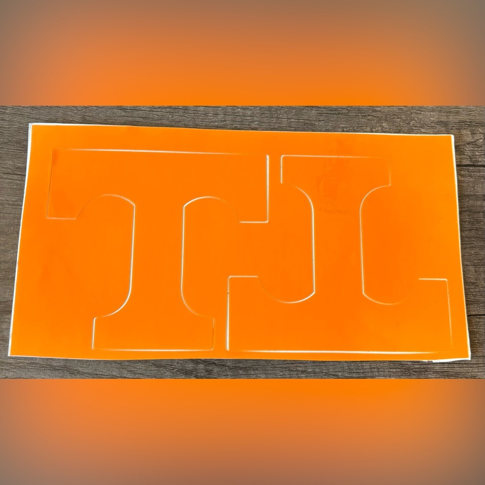 Authentic UT VOLUNTEERS Helmet Decals- Orange
